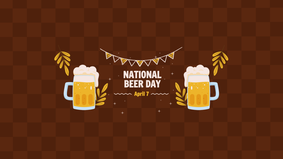 National Beer Day Youtube Banner Template