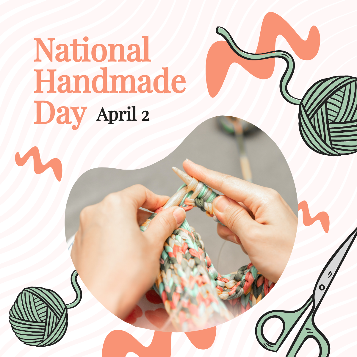 Free National Handmade Day Linkedin Post Template