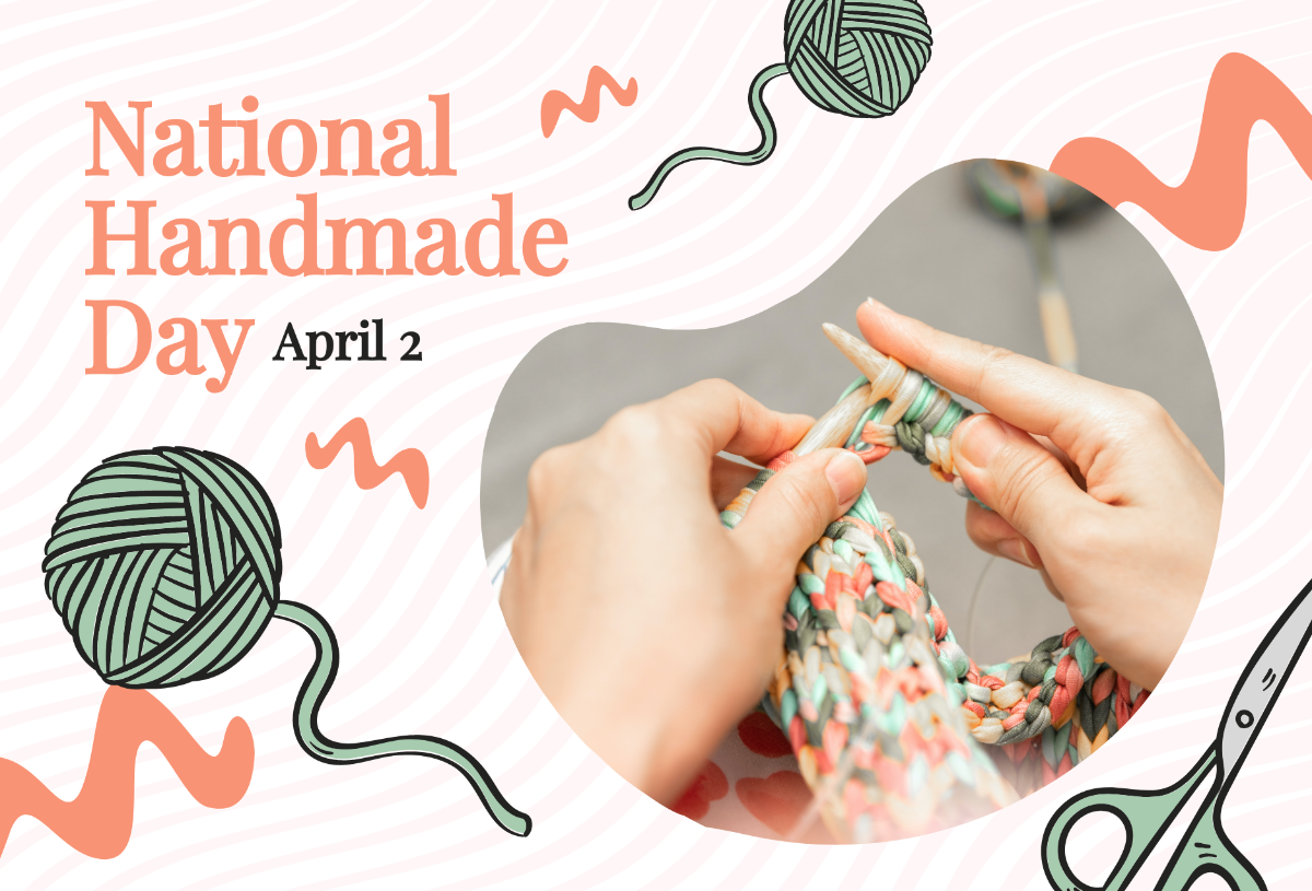 Free National Handmade Day Greeting Card Template