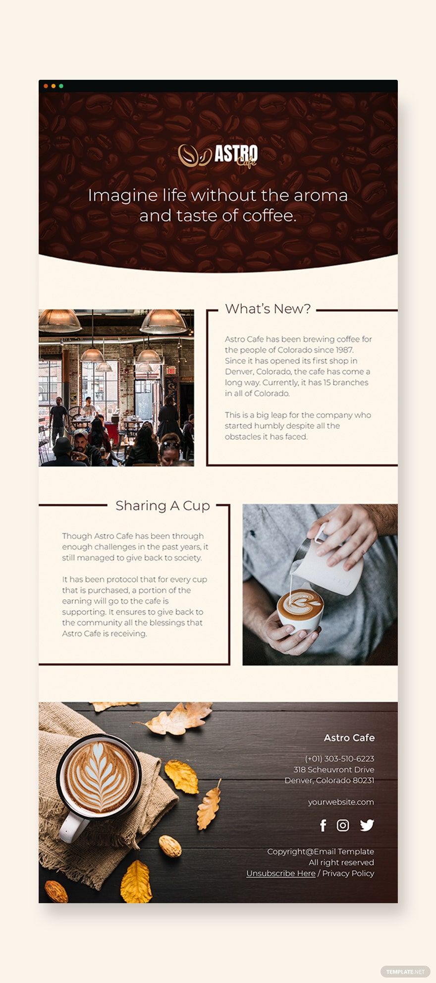 One-page Newsletter Template