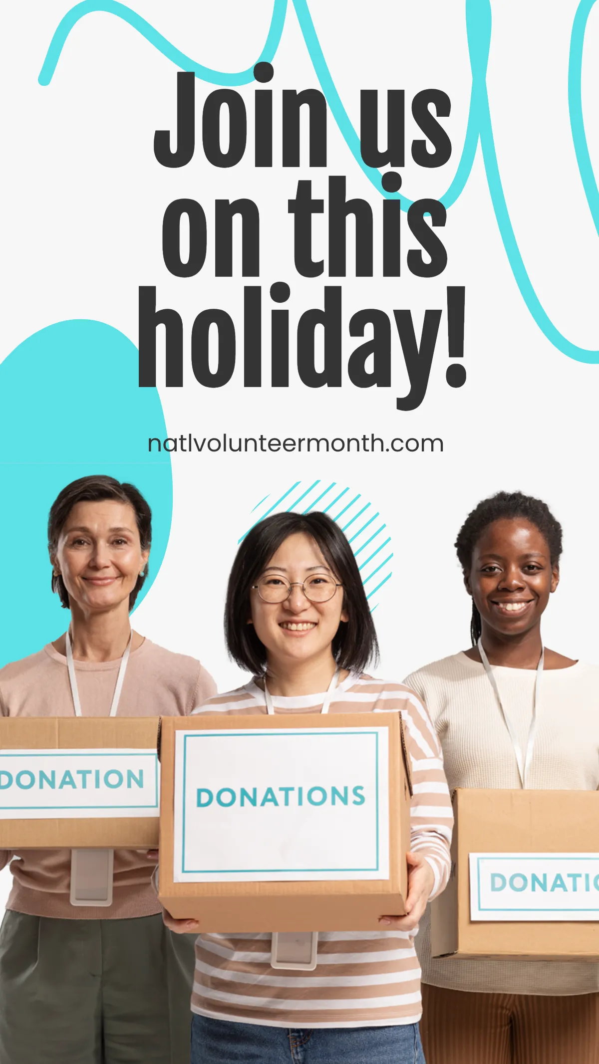 Free National Volunteer Month Instagram Story Template to Edit Online
