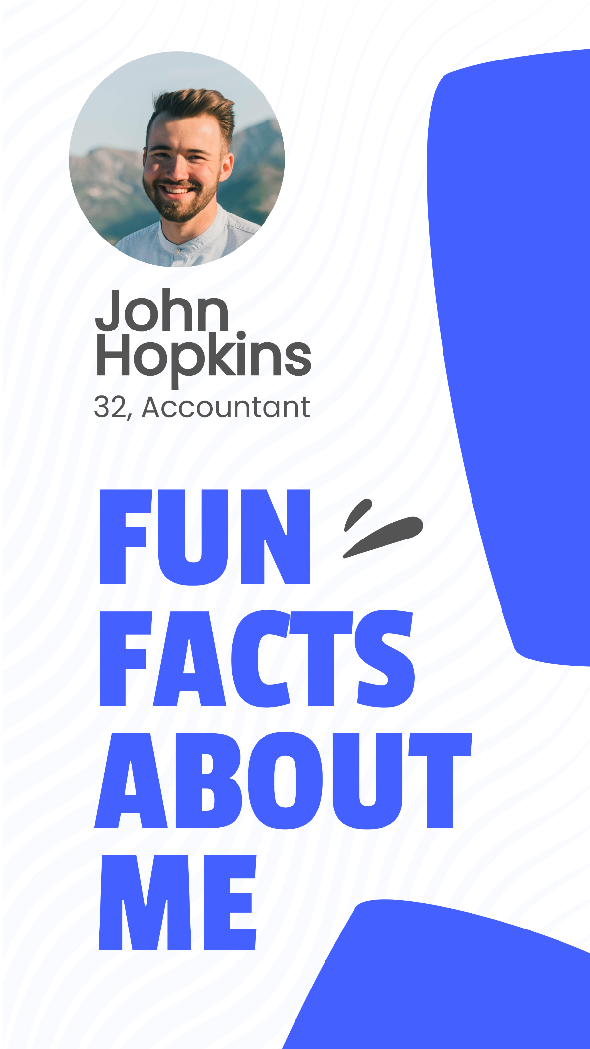 Fun Facts About Me Instagram Story Template