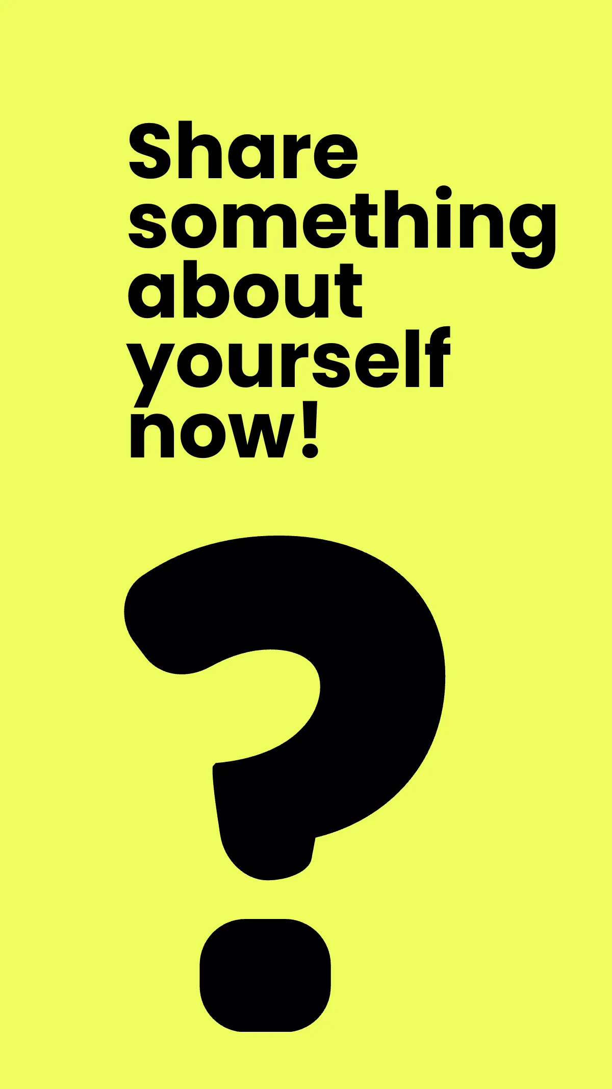 Free Get To Know Me Instagram Story Template to Edit Online