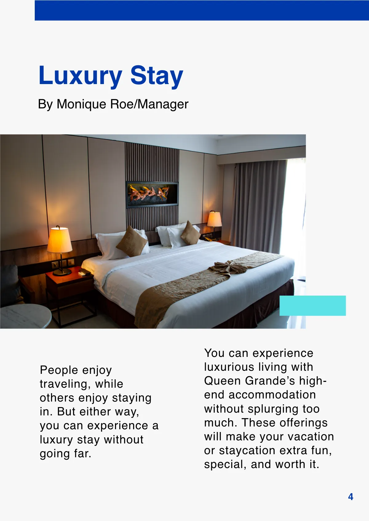 Free Hotel Booklet Template to Edit Online