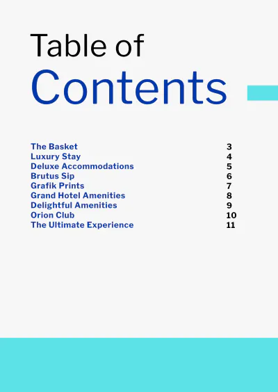 Free Hotel Booklet Template to Edit Online