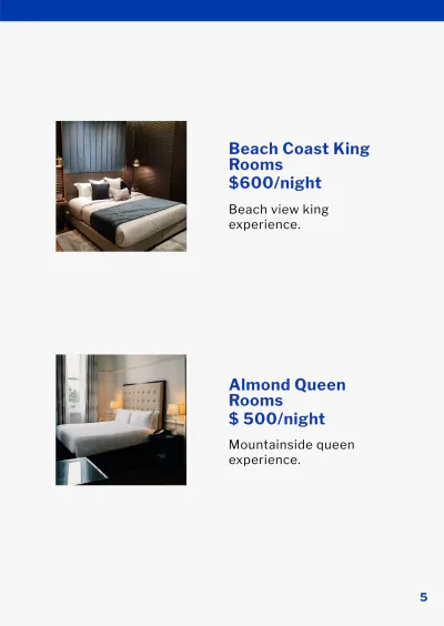 Free Hotel Booklet Template to Edit Online