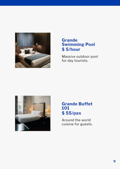 Free Hotel Booklet Template to Edit Online