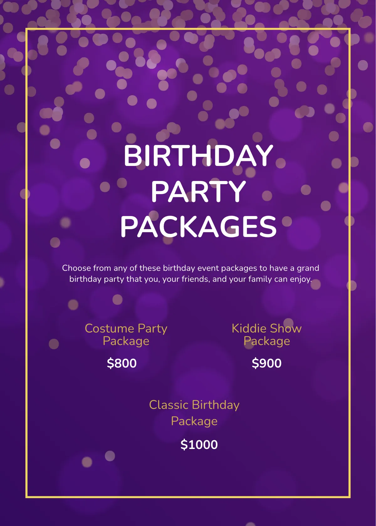 Free Birthday Party Table Tent Template to Edit Online