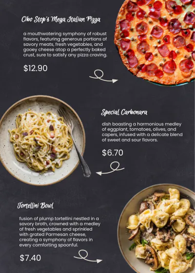 Free Italian Restaurant Table Tent Template to Edit Online