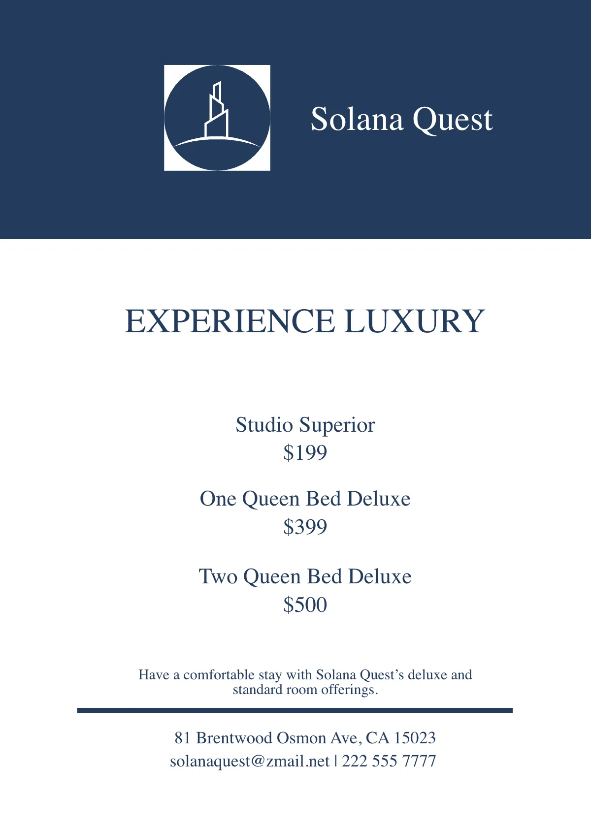 Free Simple Table Tent Template to Edit Online