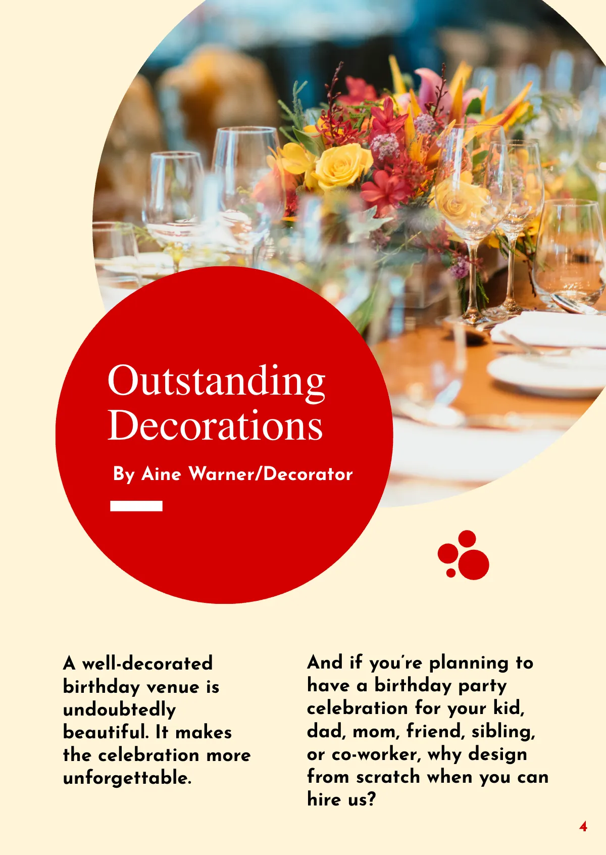 Free Birthday Booklet Template to Edit Online