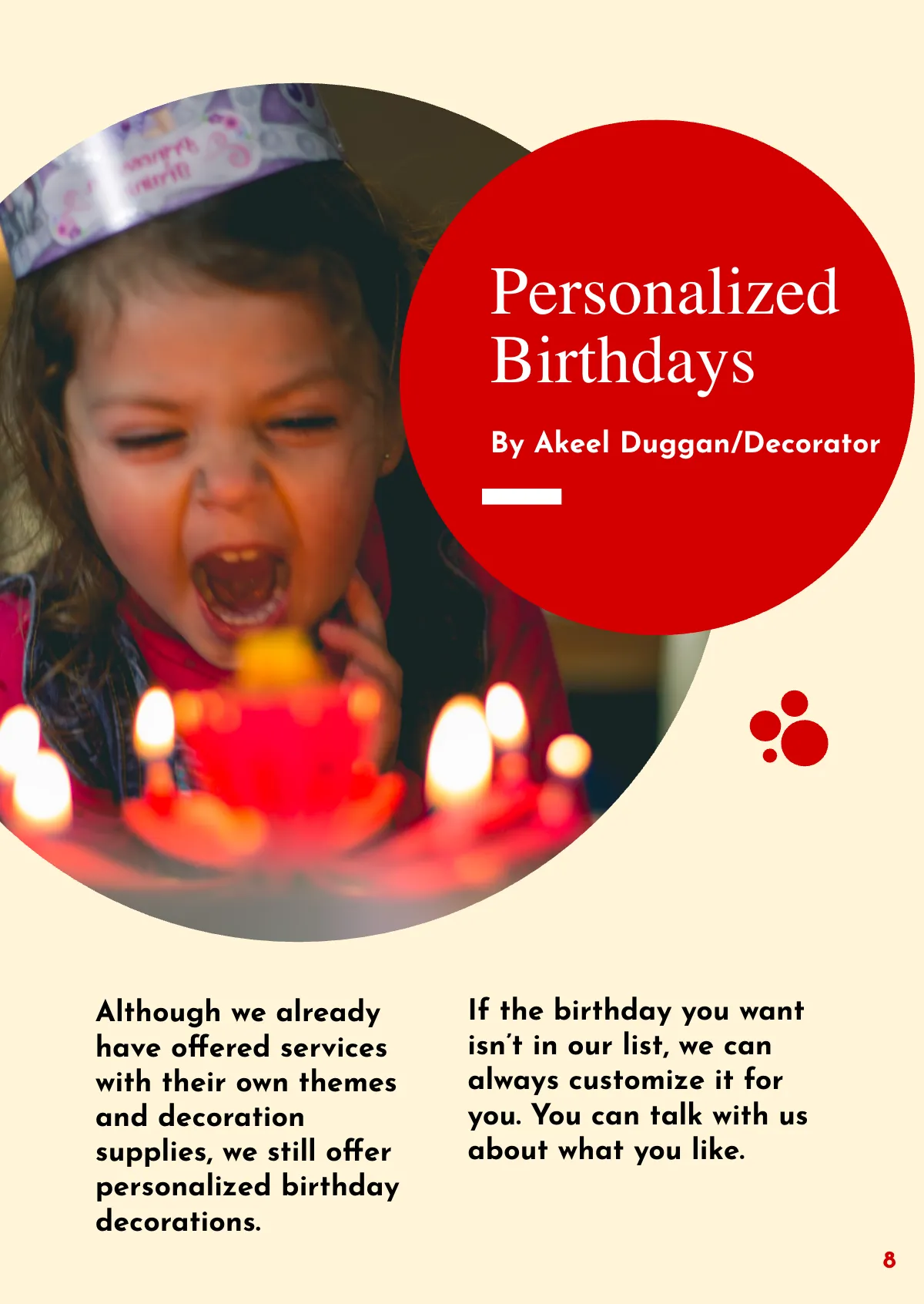 Free Birthday Booklet Template to Edit Online