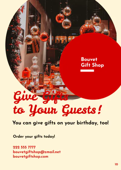 Free Birthday Booklet Template to Edit Online
