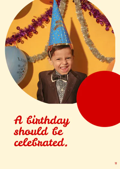 Free Birthday Booklet Template to Edit Online