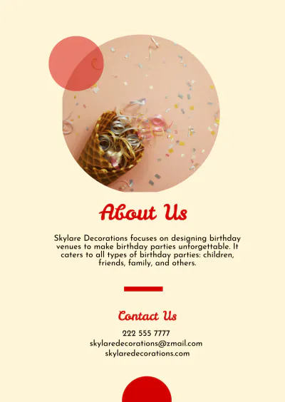 Free Birthday Booklet Template to Edit Online