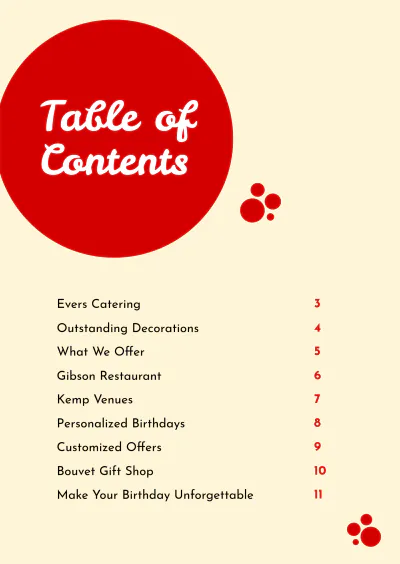 Free Birthday Booklet Template to Edit Online