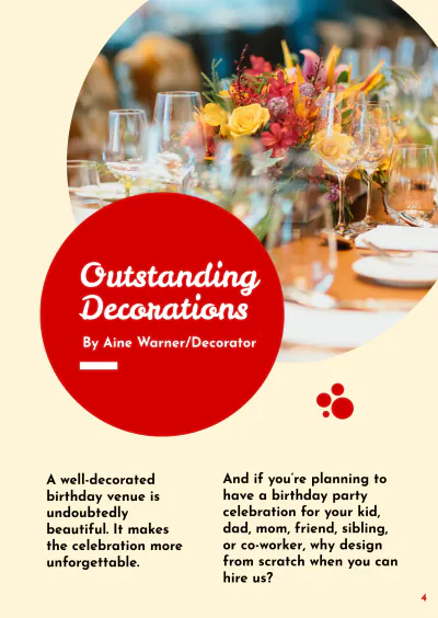 Free Birthday Booklet Template to Edit Online
