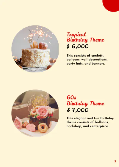 Free Birthday Booklet Template to Edit Online