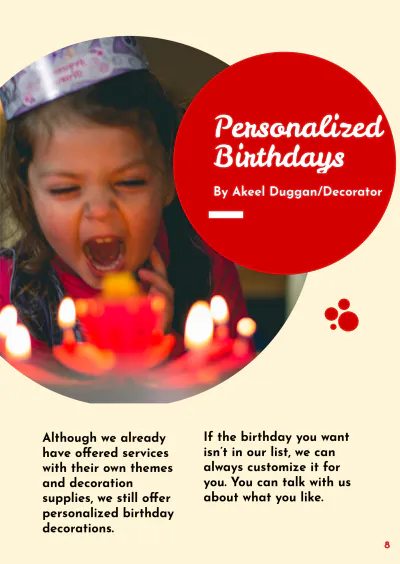 Free Birthday Booklet Template to Edit Online