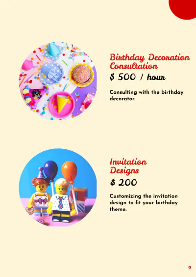 Free Birthday Booklet Template to Edit Online
