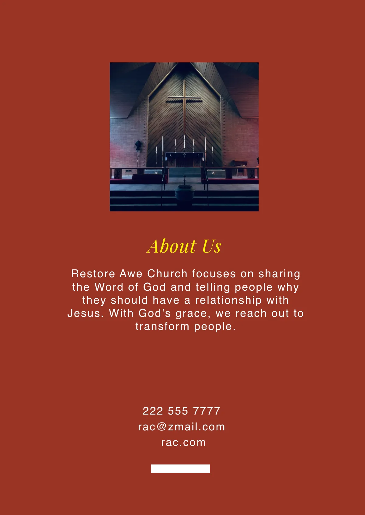 Free Church Booklet Template to Edit Online