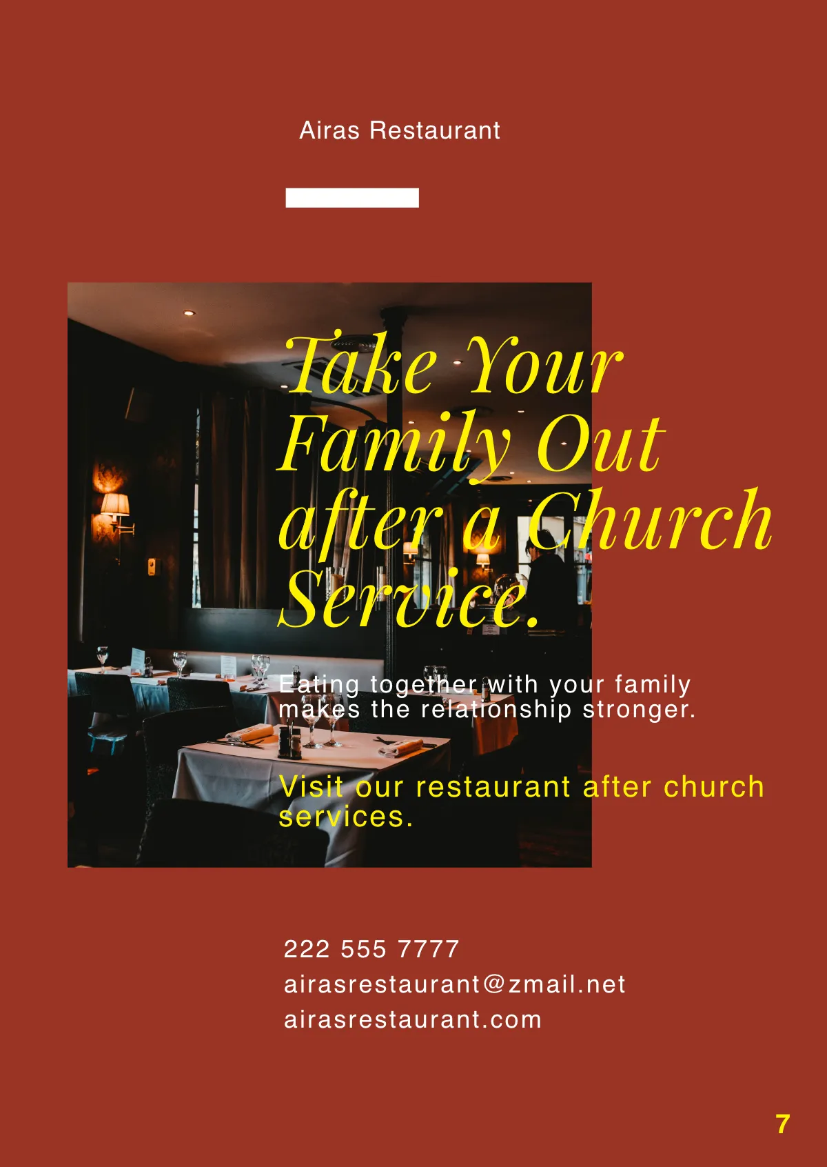 Free Church Booklet Template to Edit Online