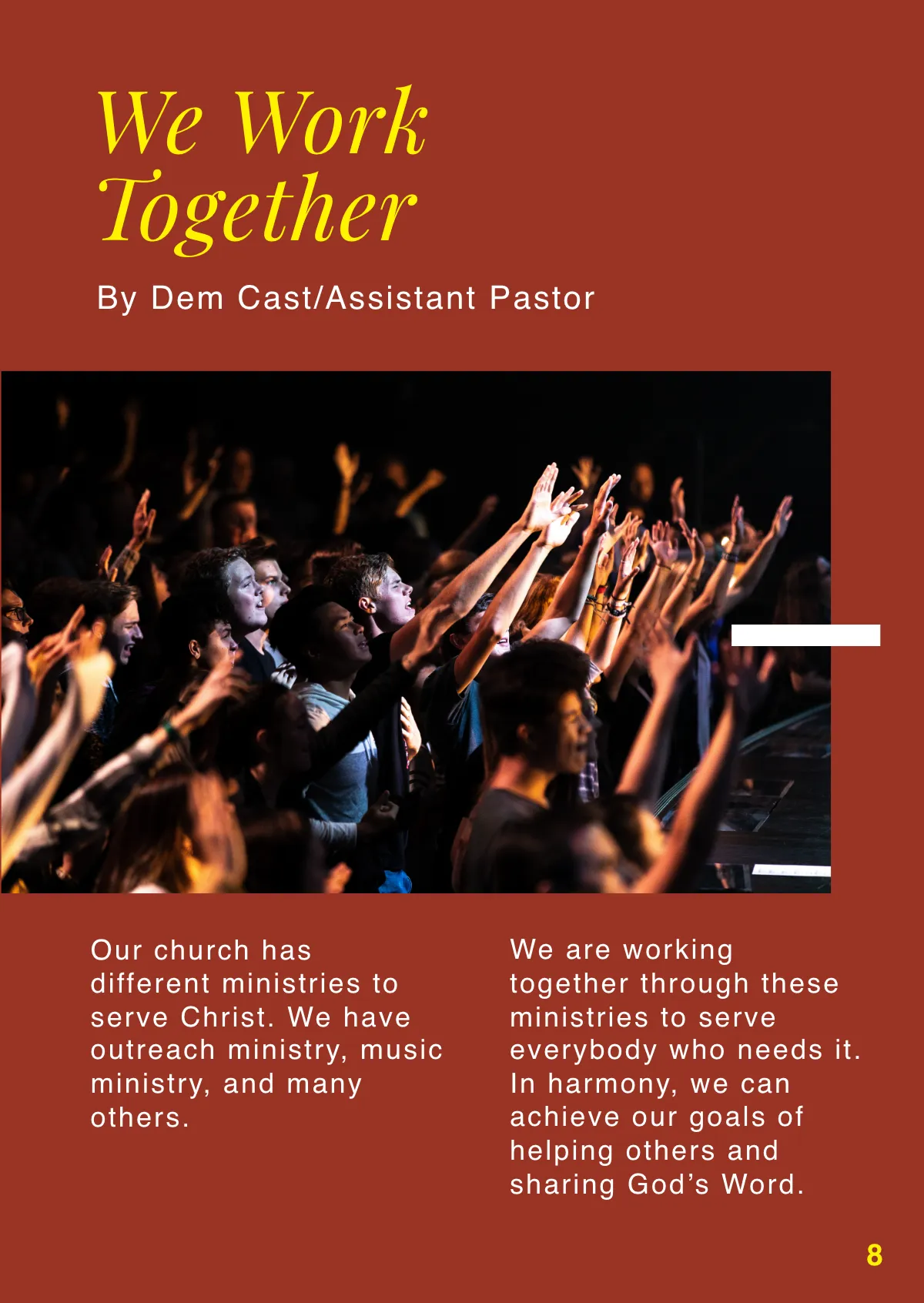 Free Church Booklet Template to Edit Online