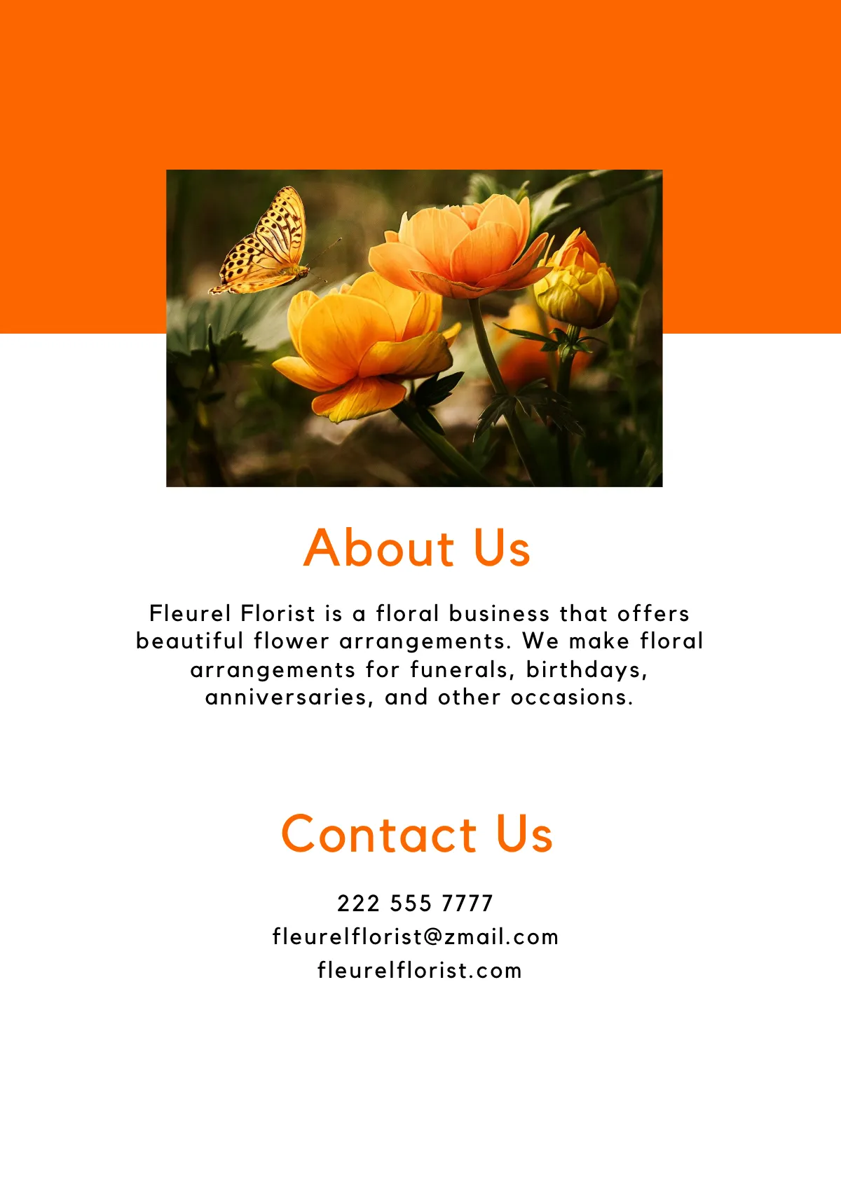 Free Floral Booklet Template to Edit Online