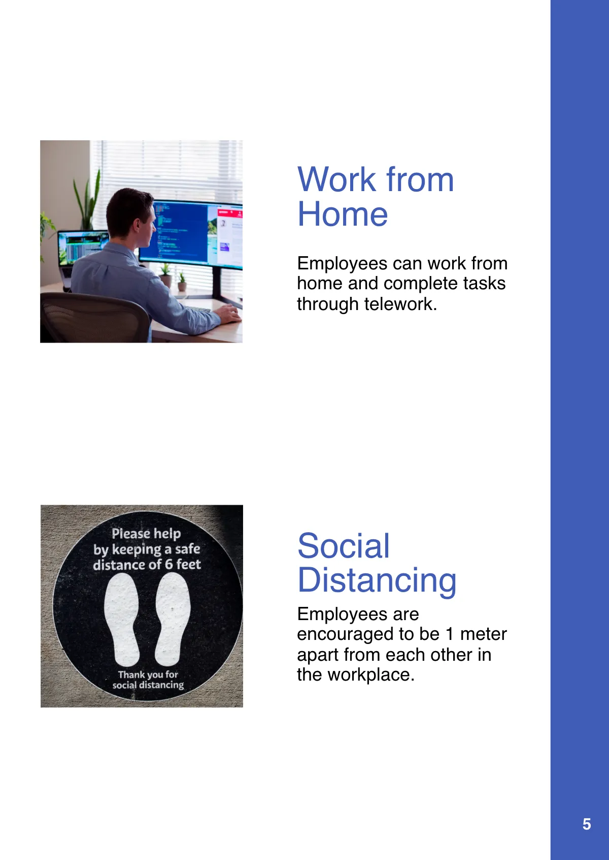 Free Workspaces During COVID Booklet Template to Edit Online