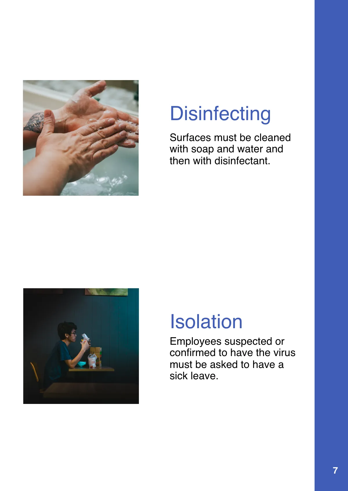 Free Workspaces During COVID Booklet Template to Edit Online