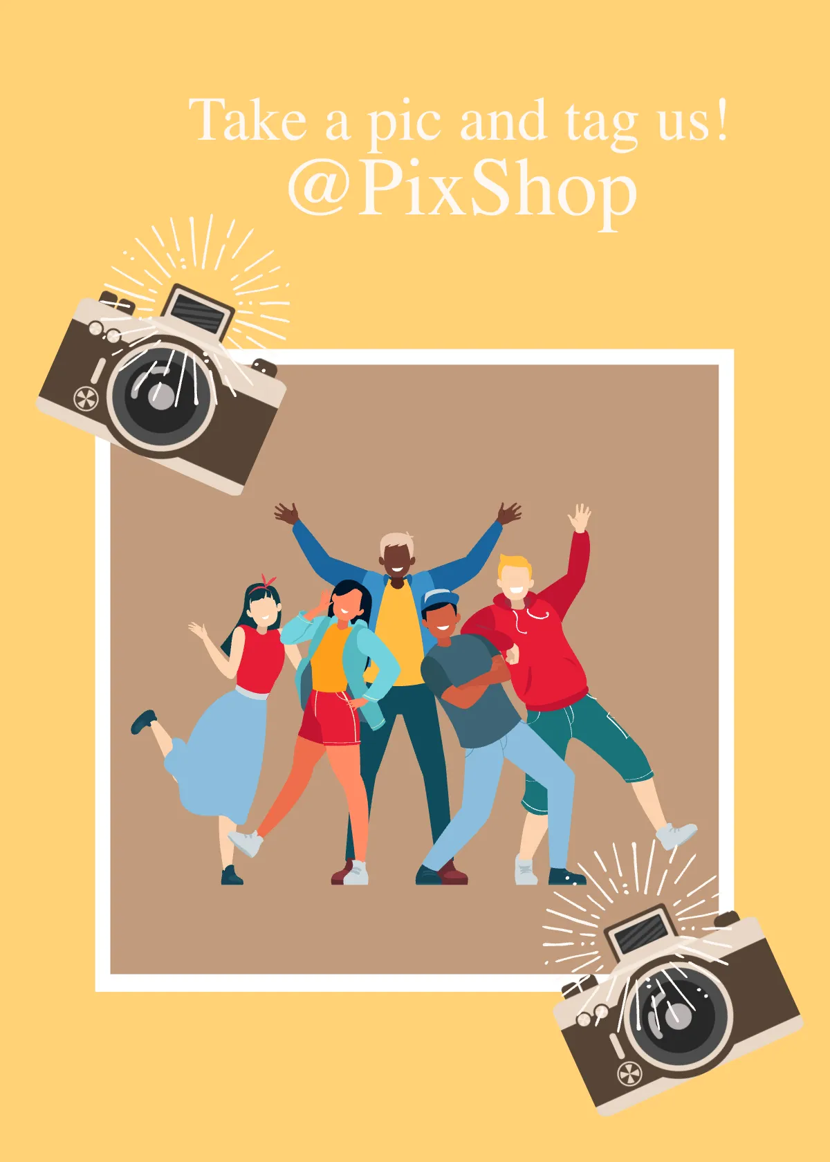 Free Social Media Snap Card Template to Edit Online