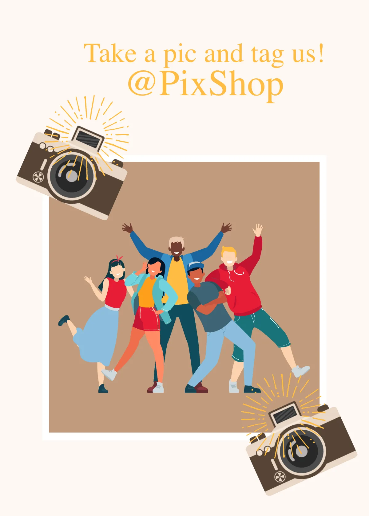 Free Social Media Snap Card Template to Edit Online