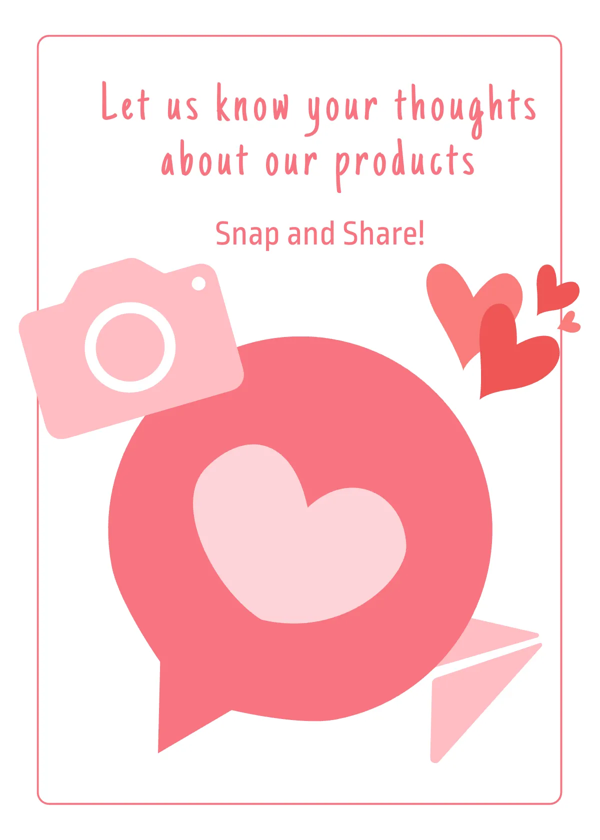 Free Snap And Share Card Template to Edit Online