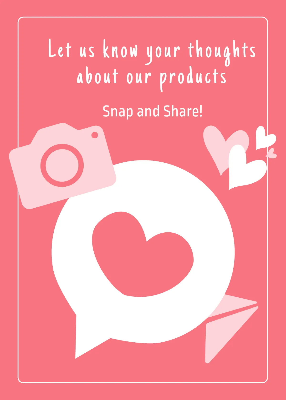 Free Snap And Share Card Template to Edit Online