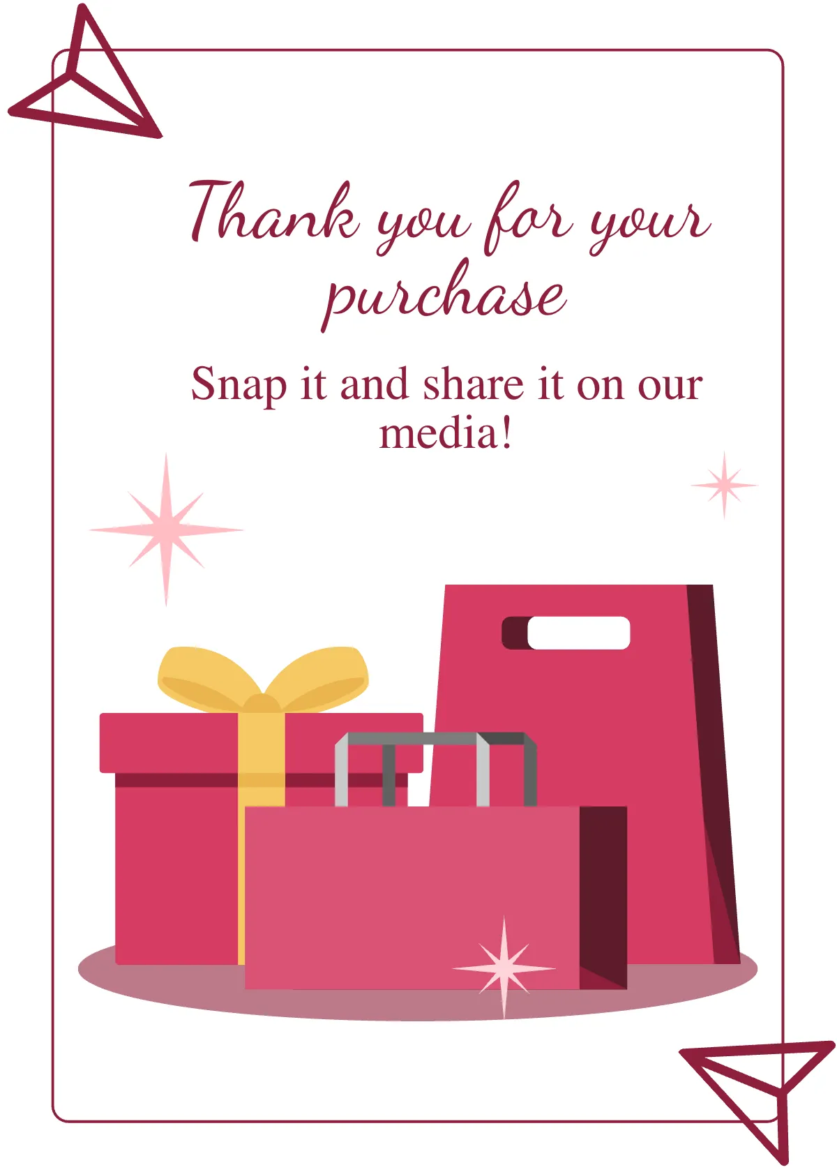 Free Snap And Share Card Template to Edit Online