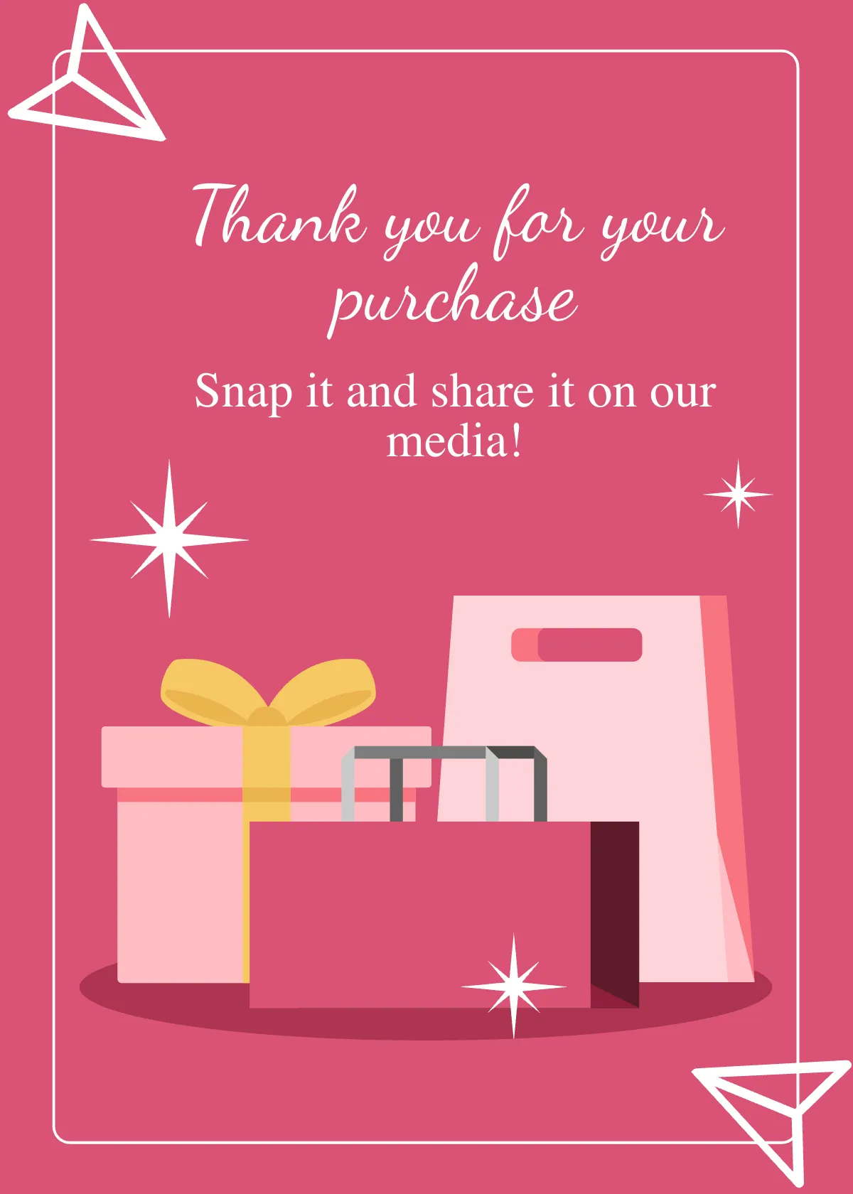 Free Snap And Share Card Template to Edit Online