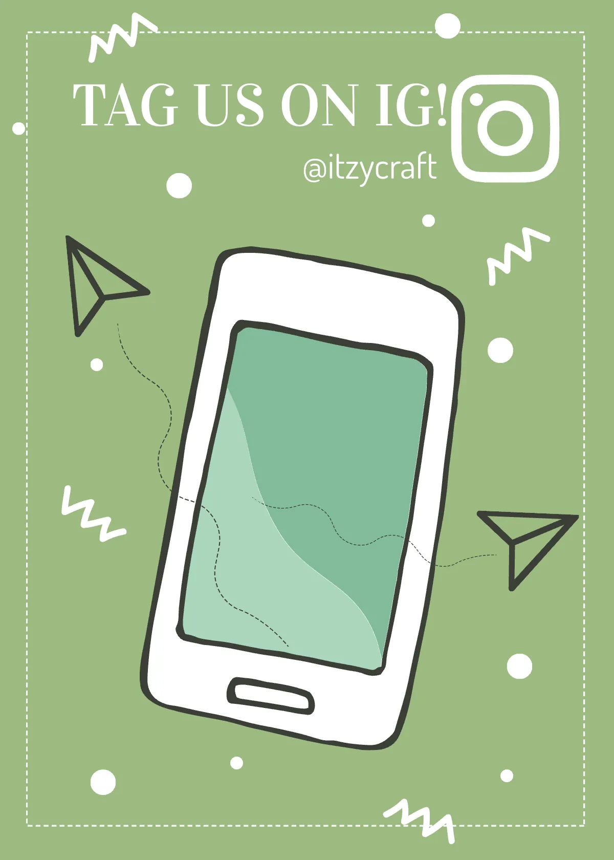 Free Snap Tag Share Card Template to Edit Online