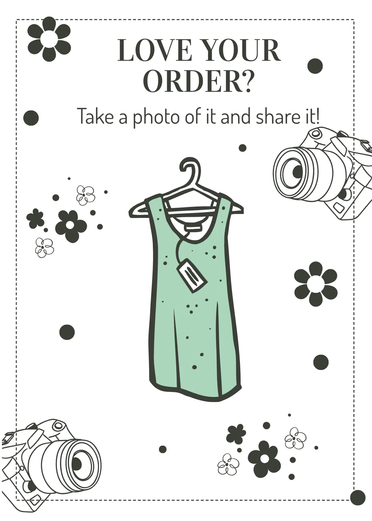 Free Snap Tag Share Card Template to Edit Online