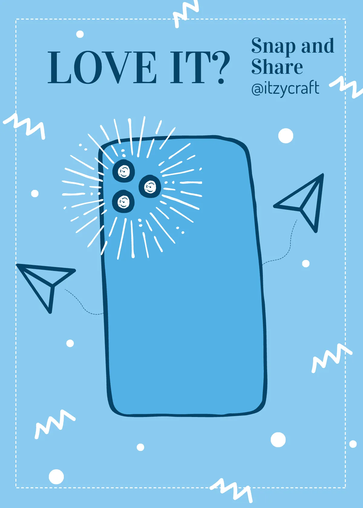 Free Snap Tag Share Card Template to Edit Online