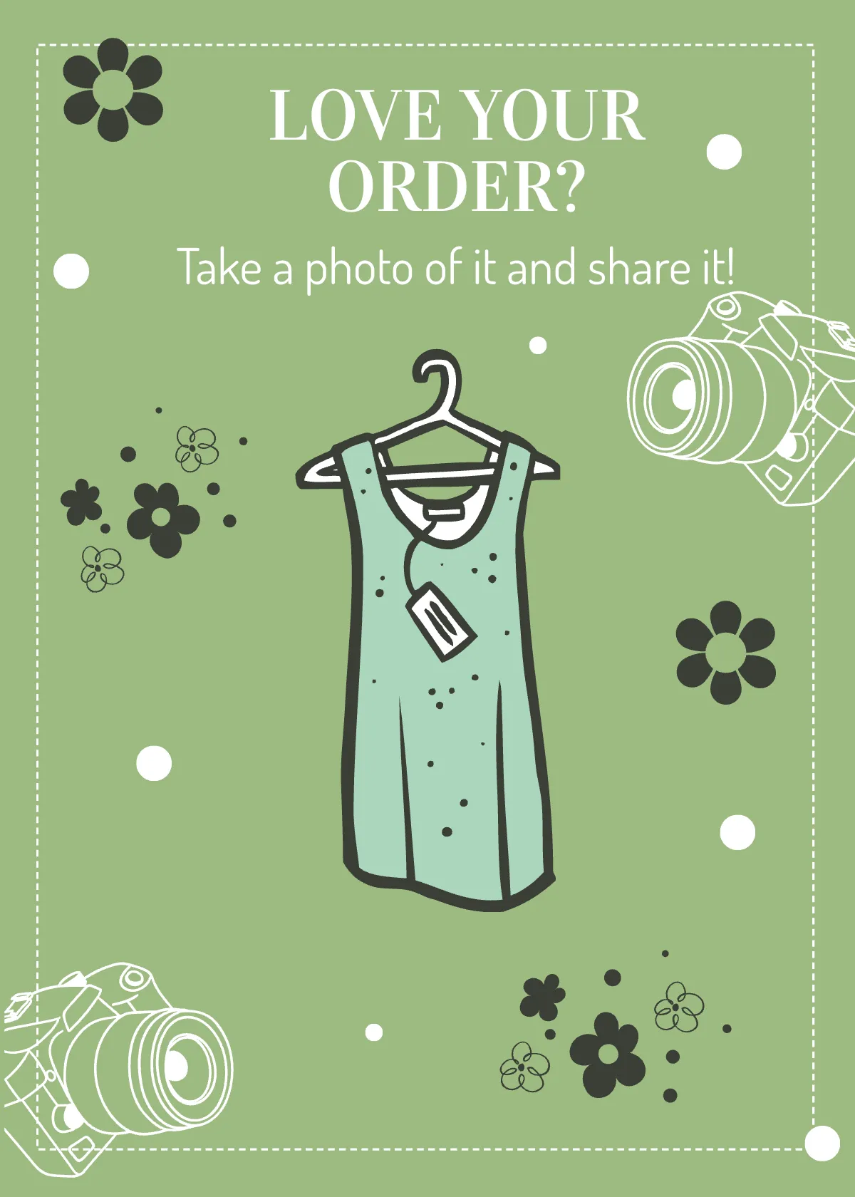 Free Snap Tag Share Card Template to Edit Online