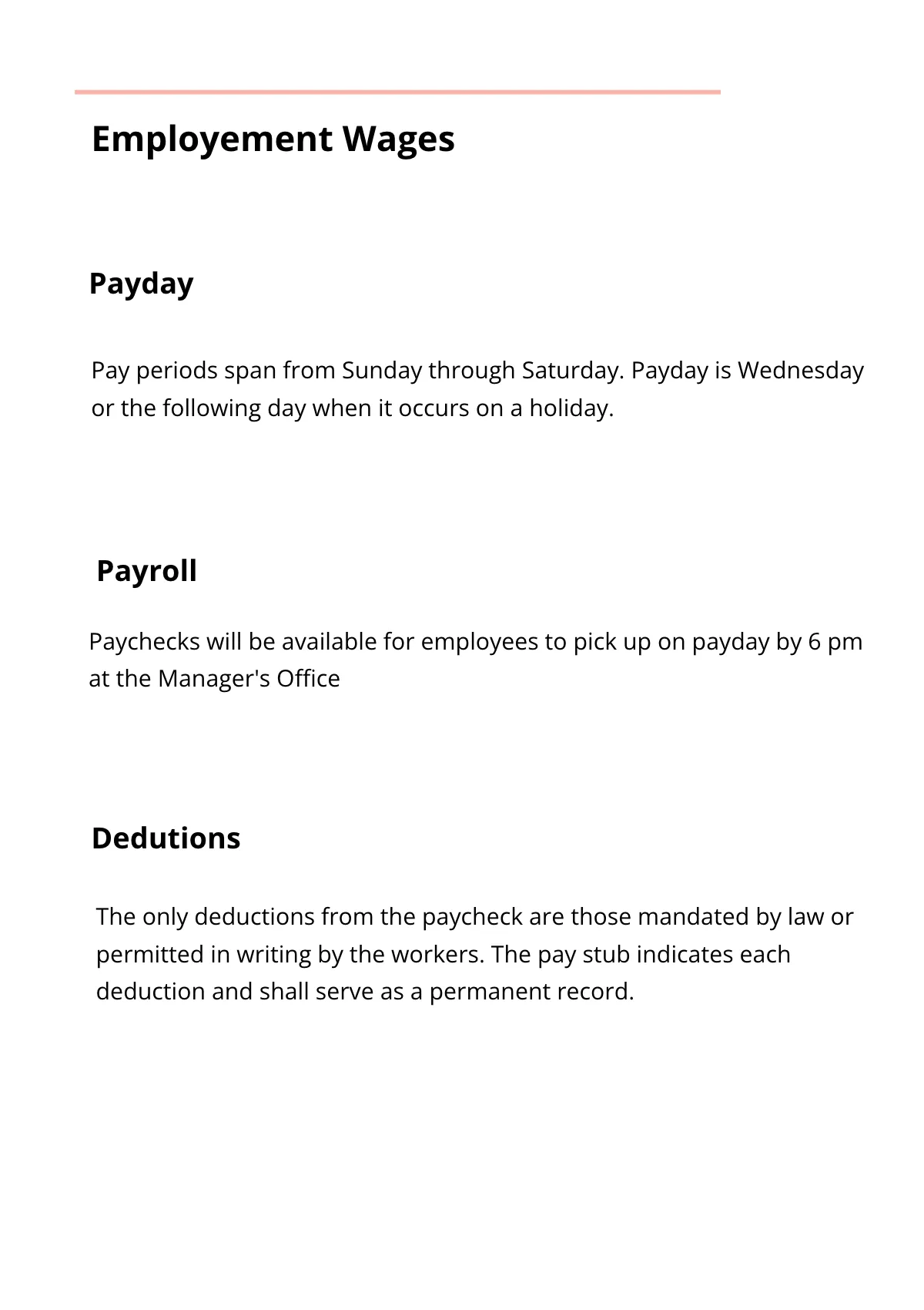 Free Non Profit Employee Handbook Template to Edit Online