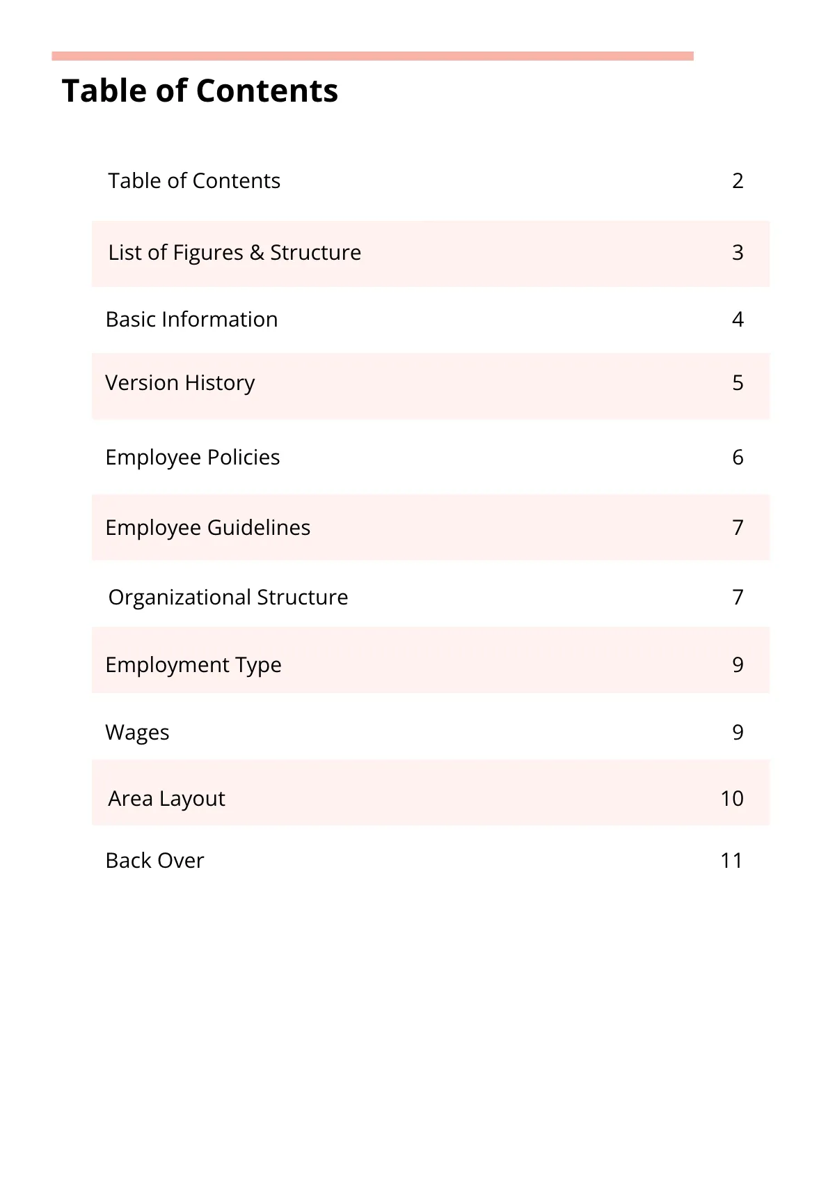 Free Small Business Employee Handbook Template to Edit Online