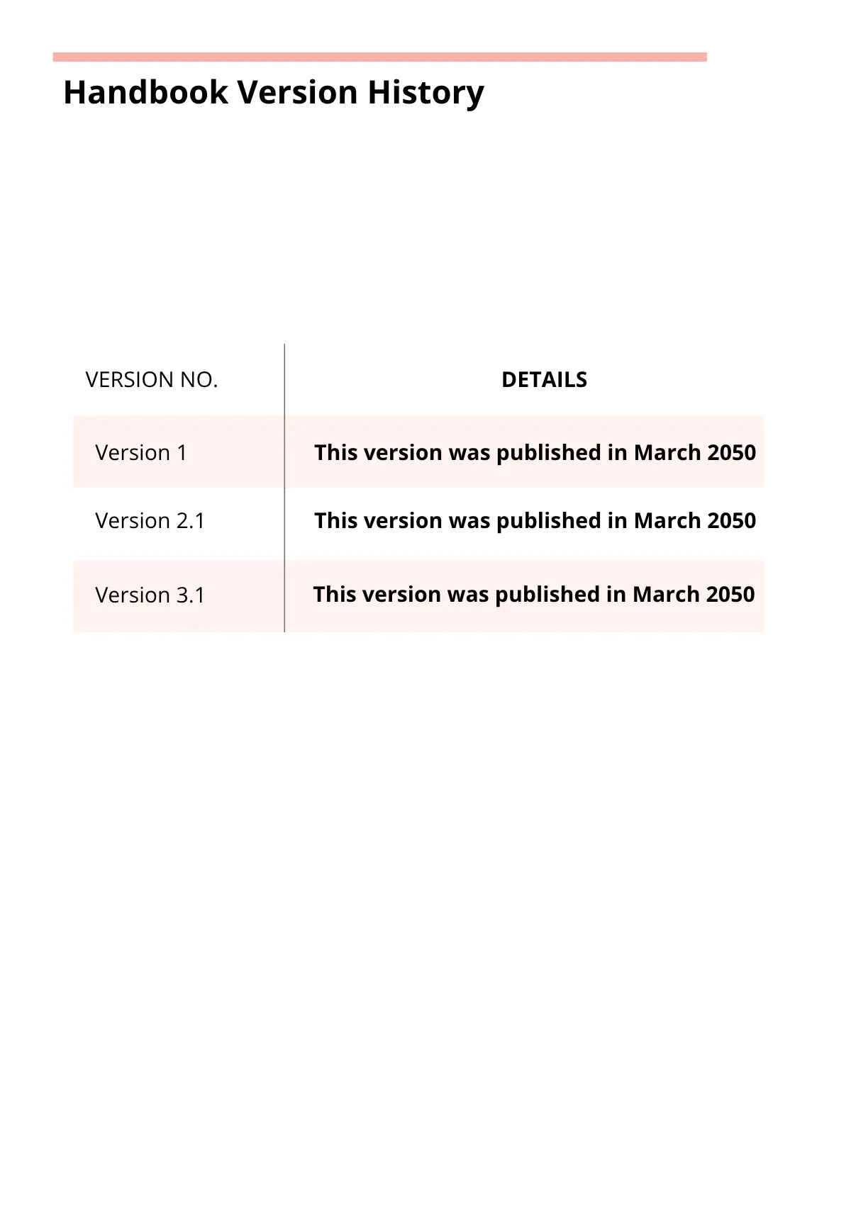 Free Small Business Employee Handbook Template to Edit Online