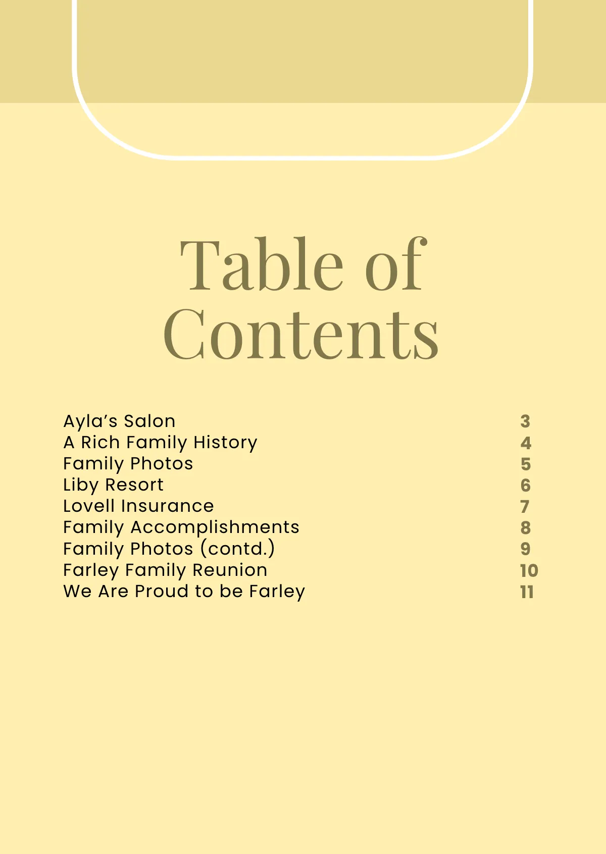 Free Family Souvenir Booklet Template to Edit Online