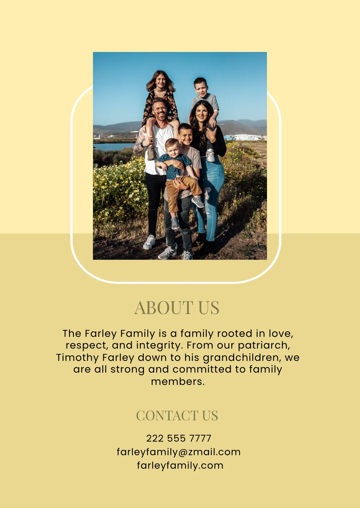 Free Family Souvenir Booklet Template to Edit Online