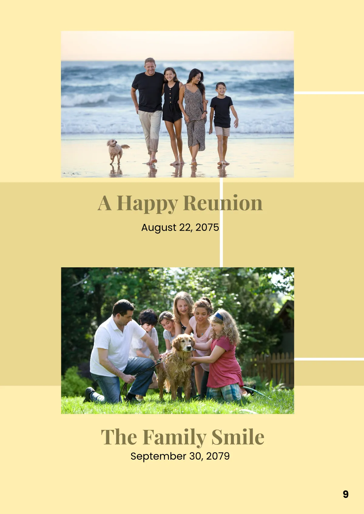 Free Family Souvenir Booklet Template to Edit Online