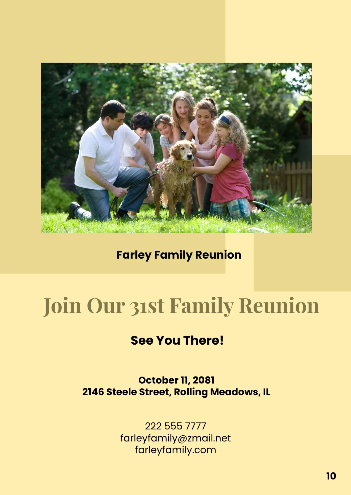 Free Family Souvenir Booklet Template to Edit Online