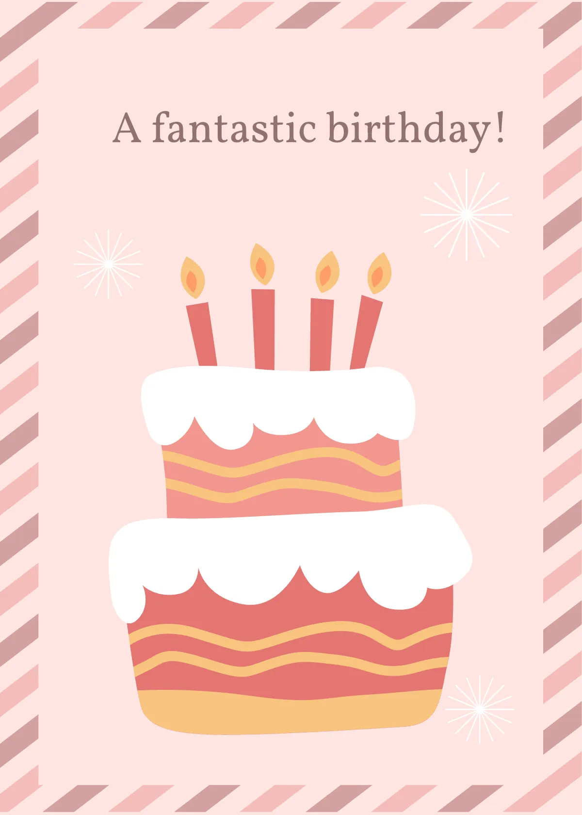 Free Minimalist Birthday Snap Card Template to Edit Online