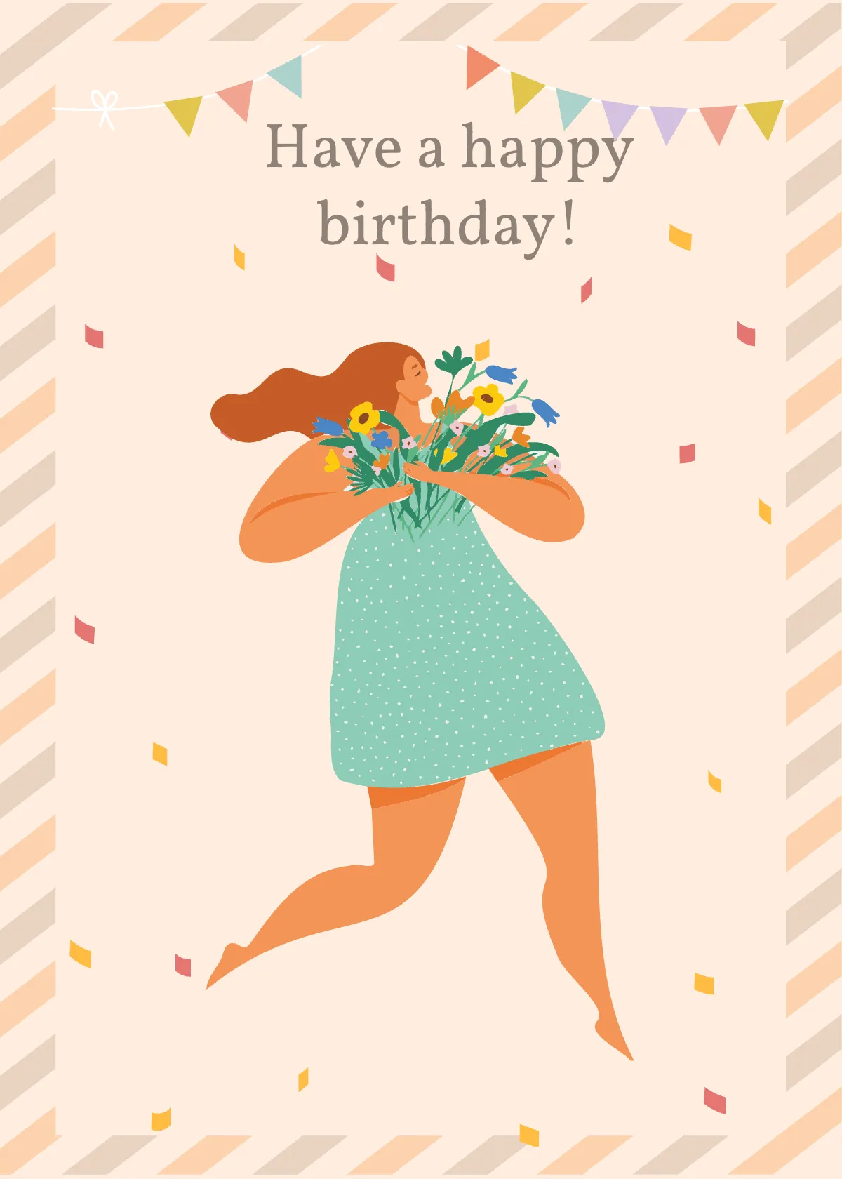 Free Minimalist Birthday Snap Card Template to Edit Online