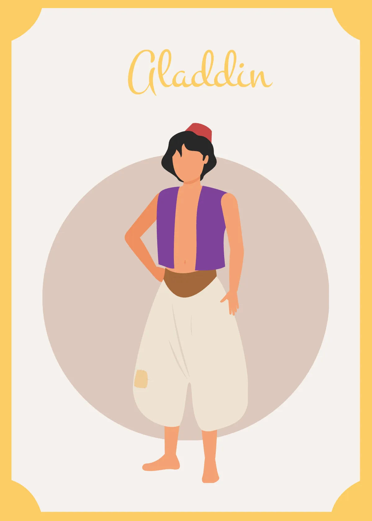 Free Character Snap Card Template to Edit Online